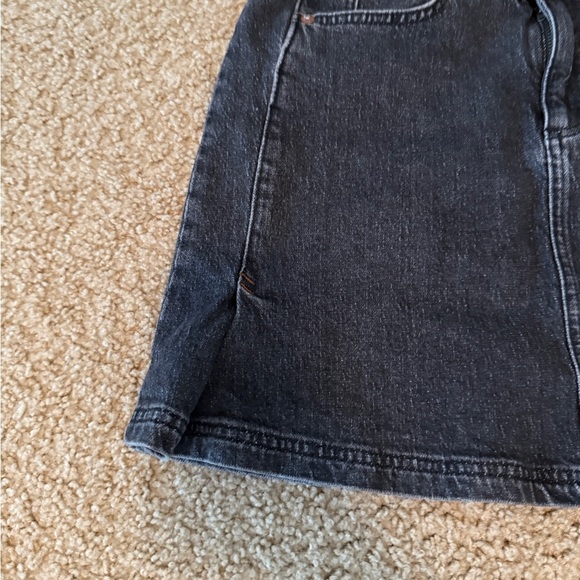 Pilcro A-Line Black and Blue Mini Skirt - Picture 4 of 5